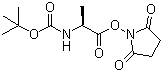 Boc-L-丙氨酸 N-丁二酰亞胺酯; 叔丁氧羰基-L-丙氨酸 N-丁二酰亞胺酯