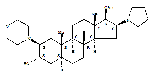3Α,17Β-(二羥基)-2Β-(嗎啉-1-基)-16-(吡咯烷-1-基)-5Α-雄甾-17-乙酸酯