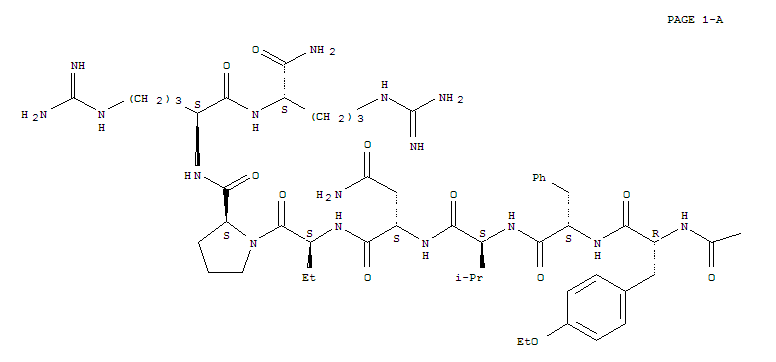 O-乙基-N-(三環(huán)[3.3.1.1(3,7)]癸-1-基乙?；?-D-酪氨酰-L-苯丙氨酰-L-纈氨酰-L-天冬氨酰胺酰-(2S)-2-氨基丁烷?；?L-脯氨酰-L-精氨酰-L-精氨酰胺