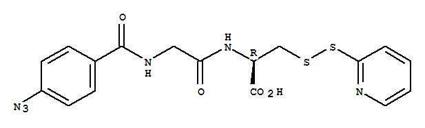 (2R)-2-[[2-[(4-疊氮基苯甲?；?氨基]乙酰基]氨基]-3-吡啶-2-基二硫基丙酸