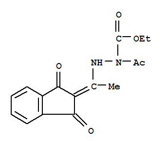 N-乙?；?N-[1-(1,3-二氧代茚-2-亞基)乙基氨基]氨基甲酸乙酯