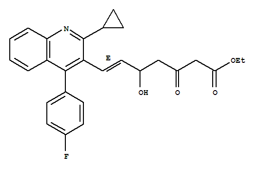 (E)-3,5-二羥基-7-[2-環(huán)丙基-4-(4-氟苯基)-3-喹啉基]庚-6-烯酸乙酯